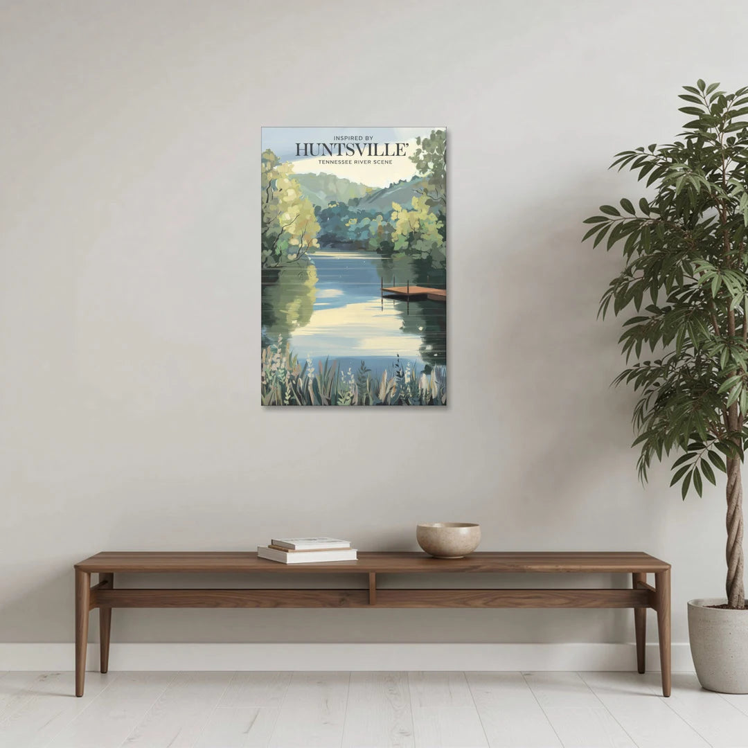 Huntsville Tennessee River Serenity - Canvas Wall Art - Coffee Table - 24x36