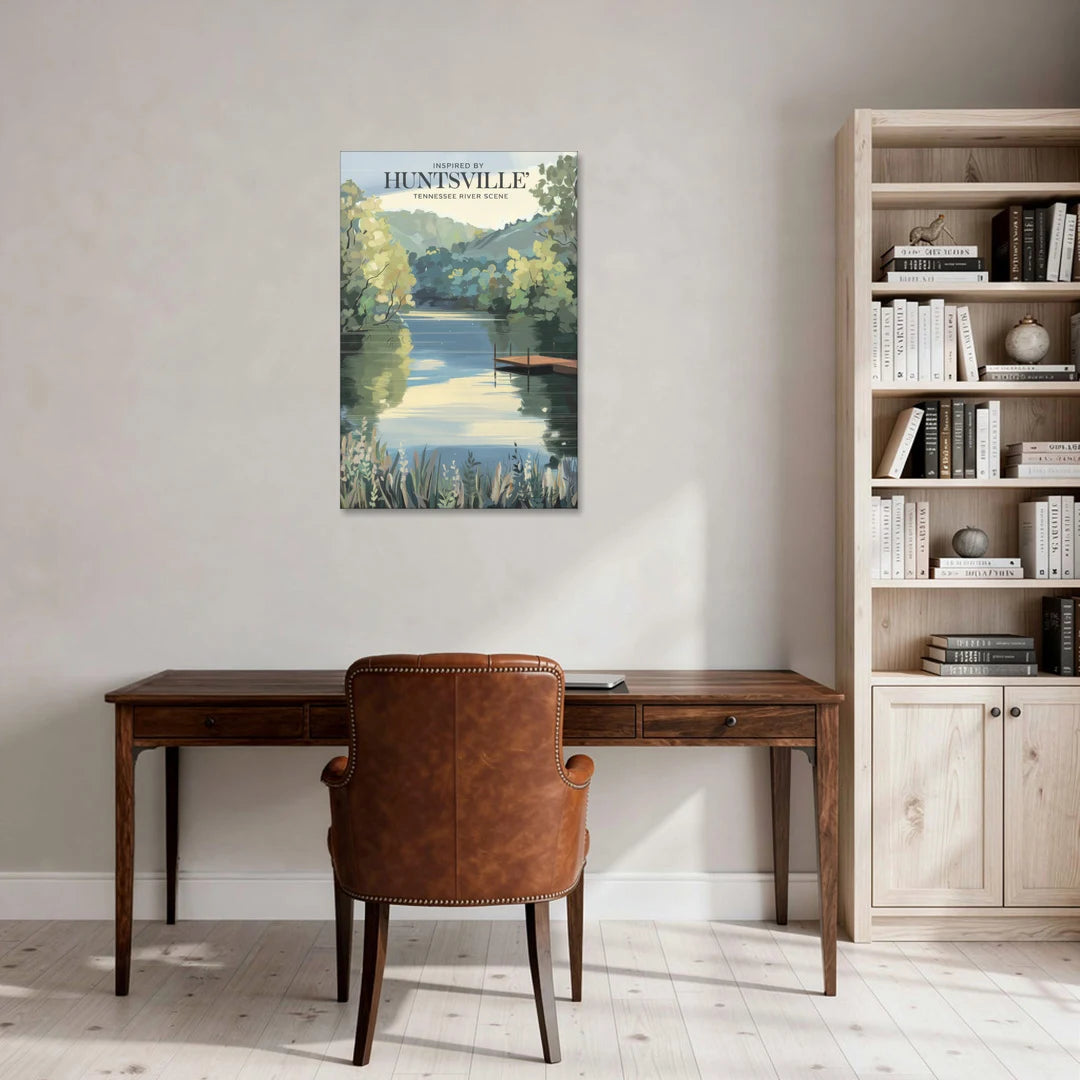 Huntsville Tennessee River Serenity - Canvas Wall Art - Office - 24x36