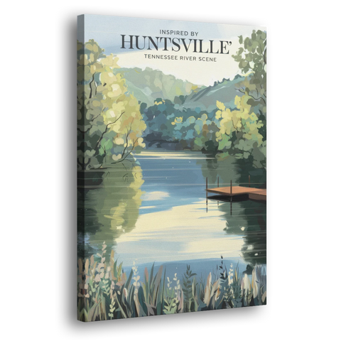 Huntsville Tennessee River Serenity - Canvas Wall Art - Side