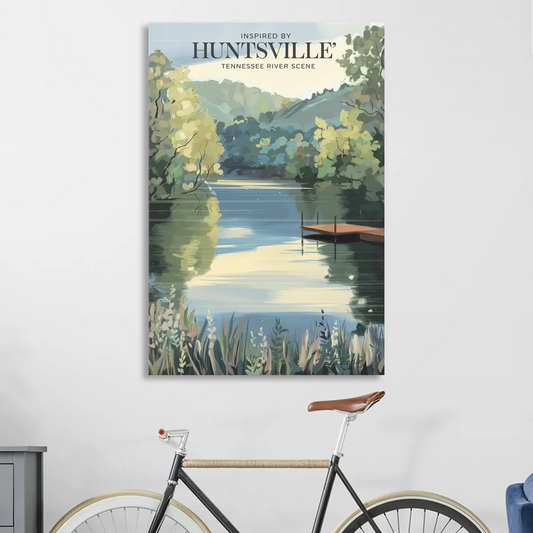 Huntsville Tennessee River Serenity Living Room - Canvas Wall Art