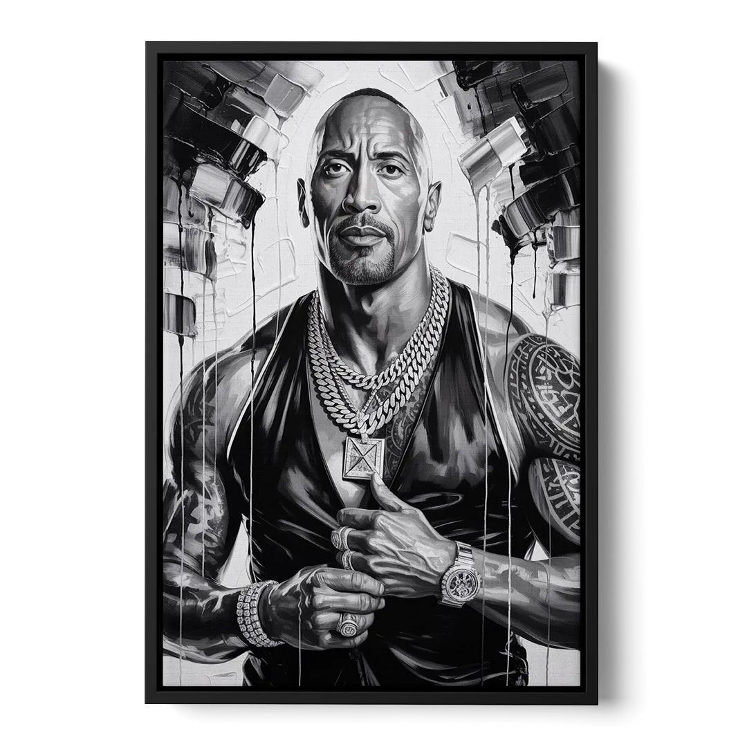 Hustle 2.0 - Black Frame Canvas