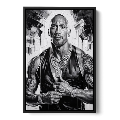 Hustle 2.0 - Black Frame Canvas