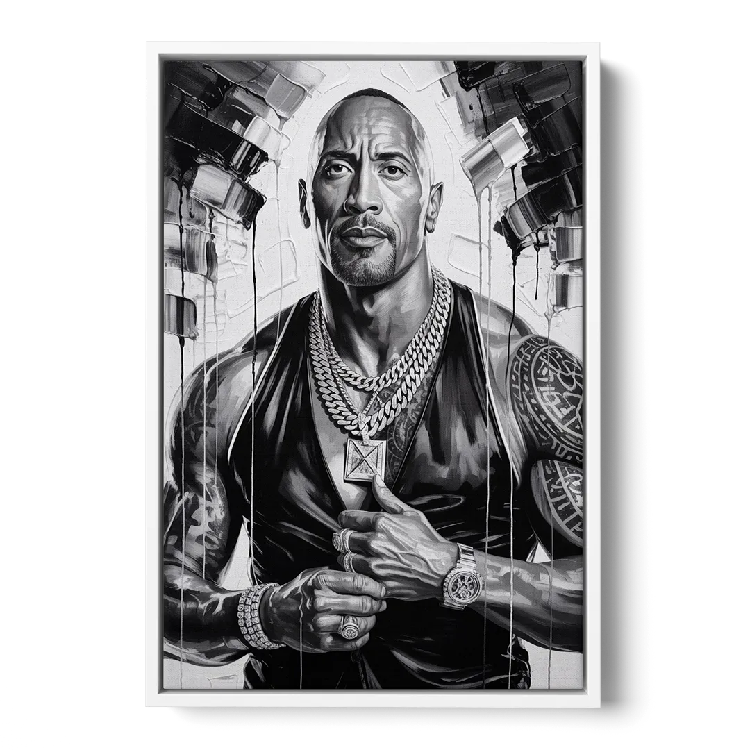 Hustle 2.0 - White Frame Canvas