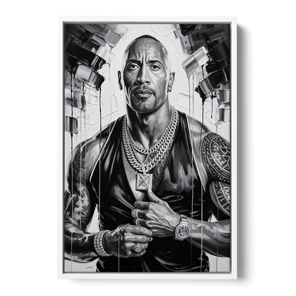 Hustle 2.0 - White Frame Canvas
