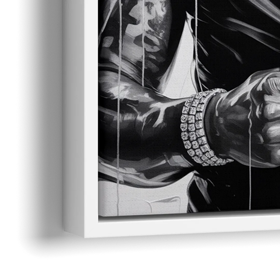 Hustle 2.0 - Close-Up White Frame Canvas