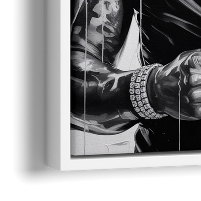Hustle 2.0 - Close-Up White Frame Canvas