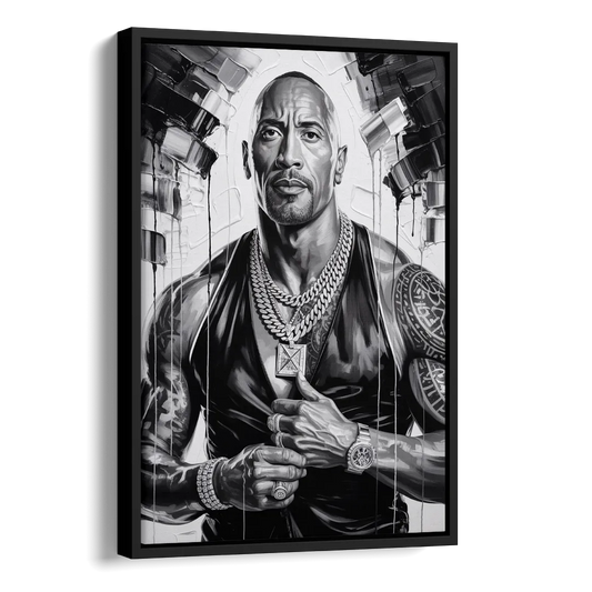 Hustle 2.0 Side - Black Canvas Wall Art