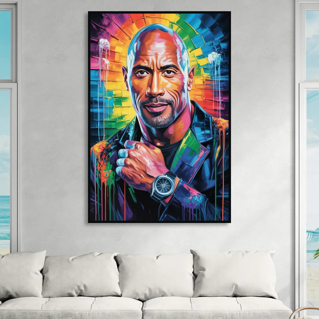 Hustle Sitting Room - Black Canvas Wall Art