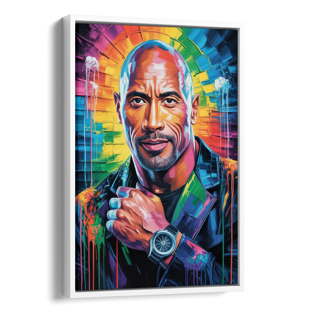 Hustle Side - White Canvas Wall Art