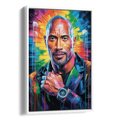 Hustle Side - White Canvas Wall Art