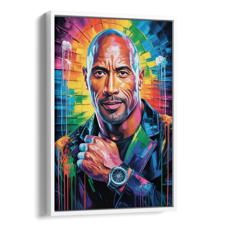 Hustle Side - White Canvas Wall Art