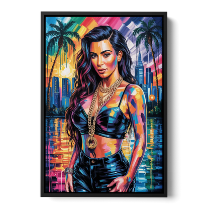 Iconic 2.0 Front - Black Canvas Wall Art