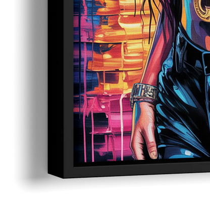 Iconic 2.0 - Close-Up Black Frame Canvas