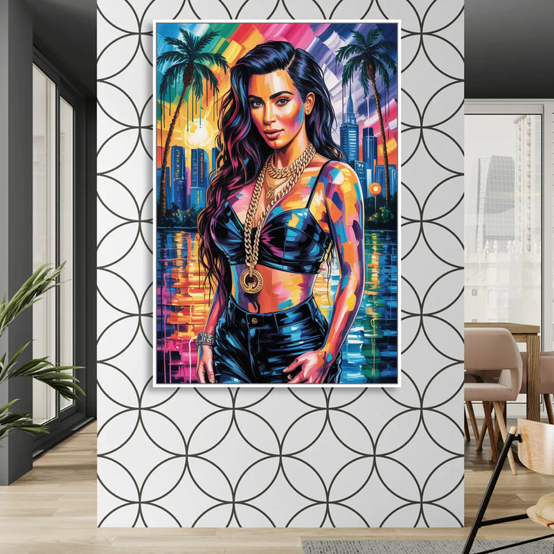 Iconic 2.0 Living Room - White Canvas Wall Art