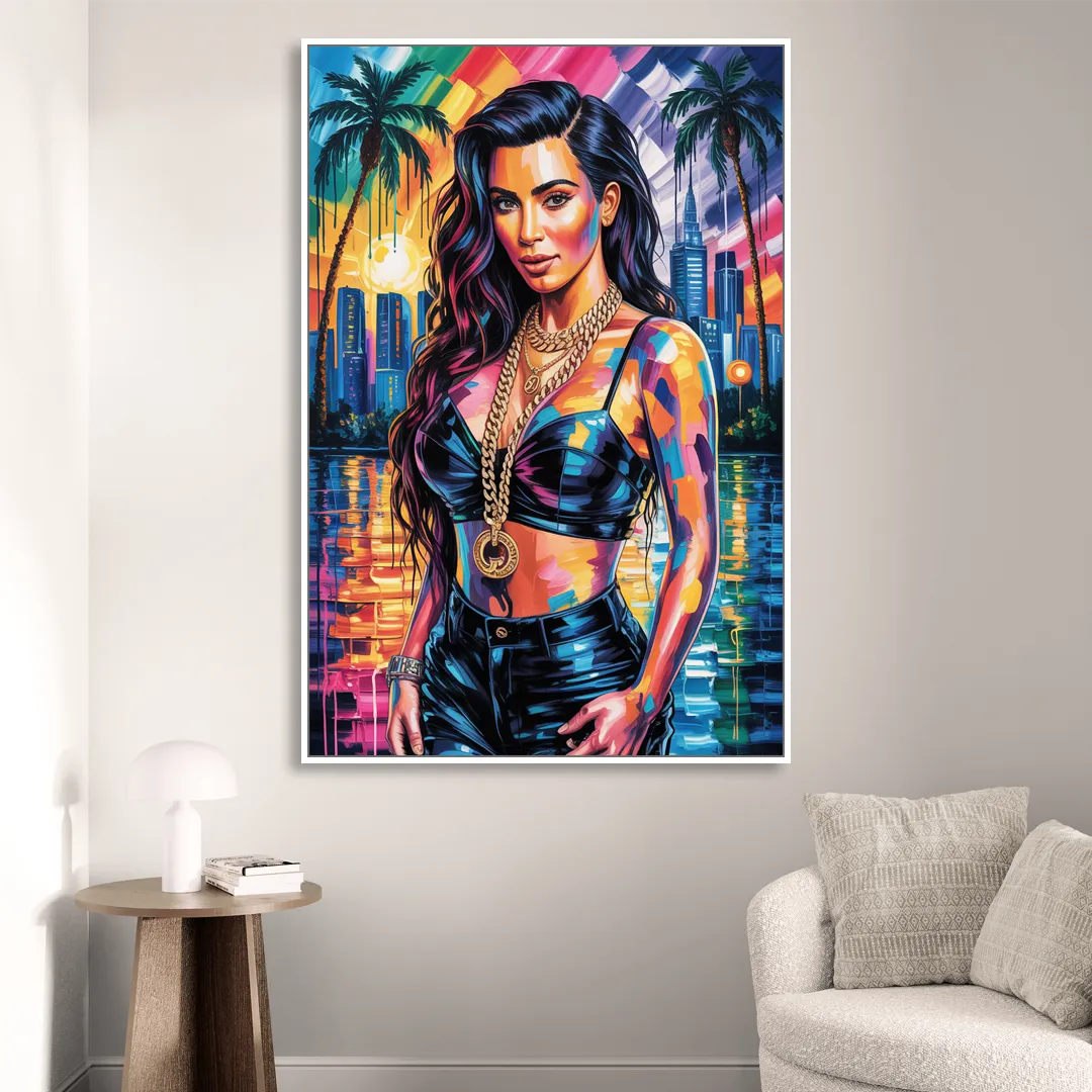 Iconic 2.0 Sitting Room - White Canvas Wall Art