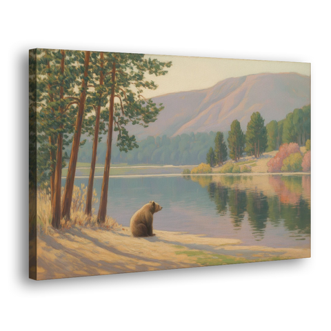 Iconic Big Bear Lake View - Canvas Wall Art - Side