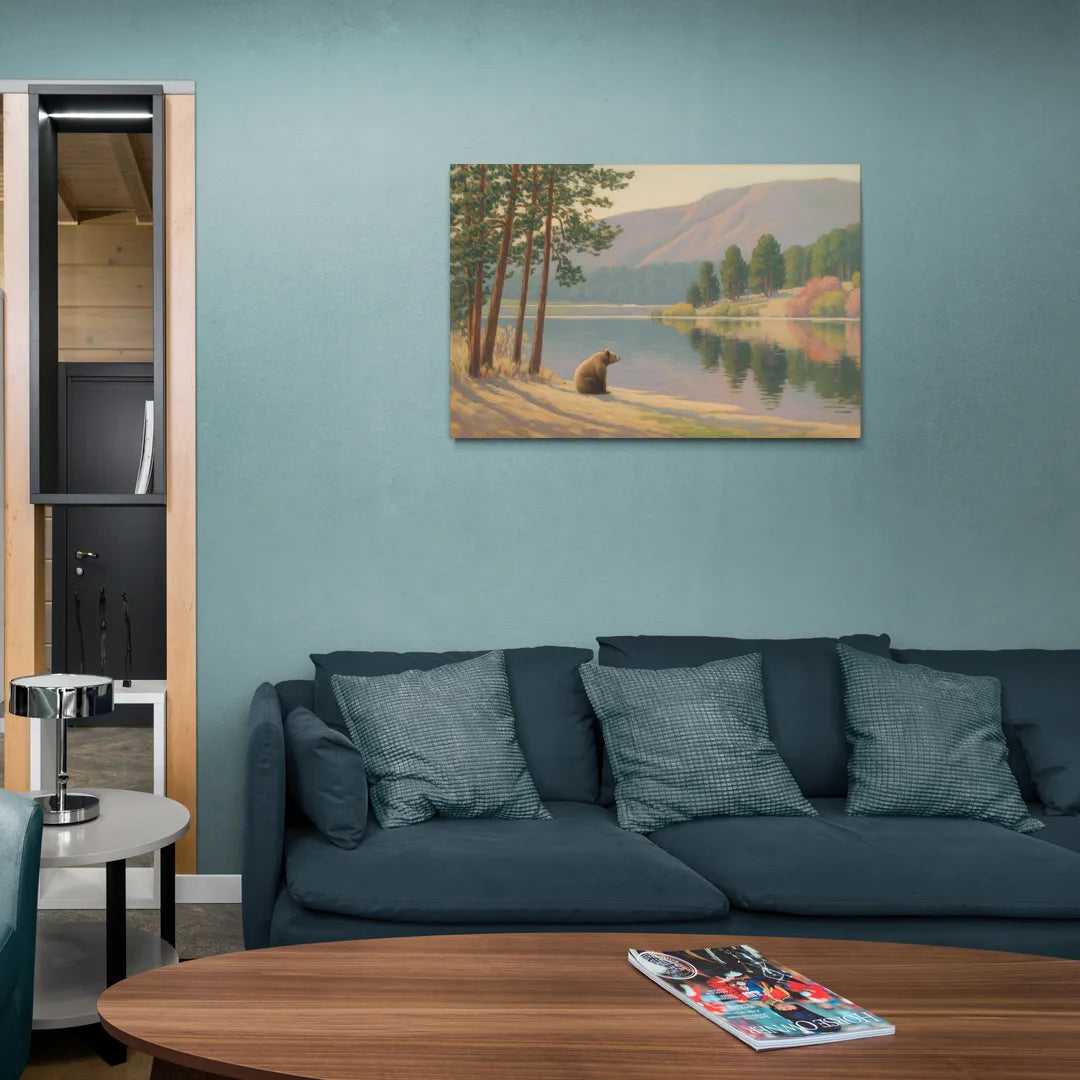Iconic Big Bear Lake View - Canvas Wall Art Living Room