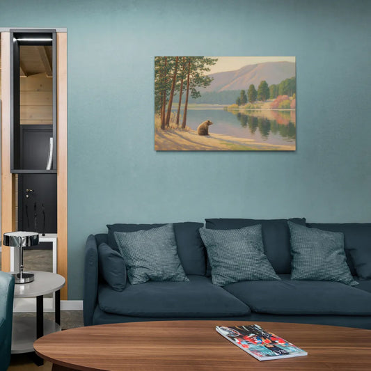 Iconic Big Bear Lake View - Canvas Wall Art Living Room