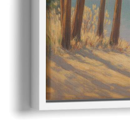 Iconic Big Bear Lake View - Close-Up White Frame Canvas