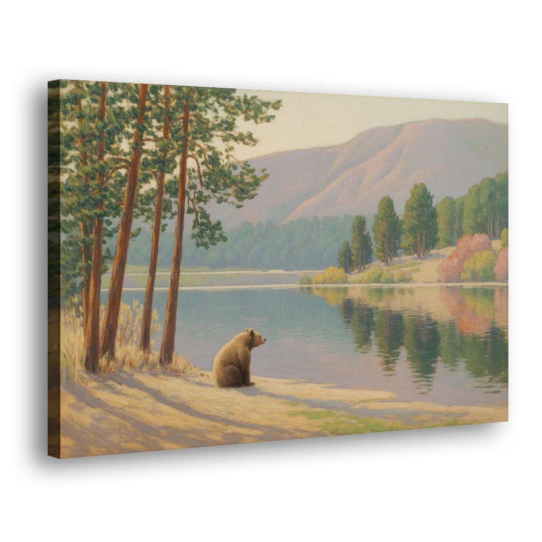 Iconic Big Bear Lake View Side - Canvas Wall Art
