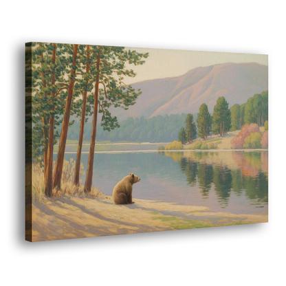 Iconic Big Bear Lake View Side - Canvas Wall Art