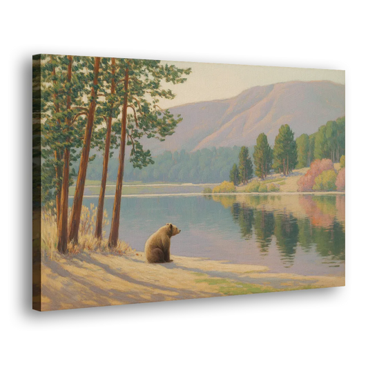Iconic Big Bear Lake View Side - Canvas Wall Art