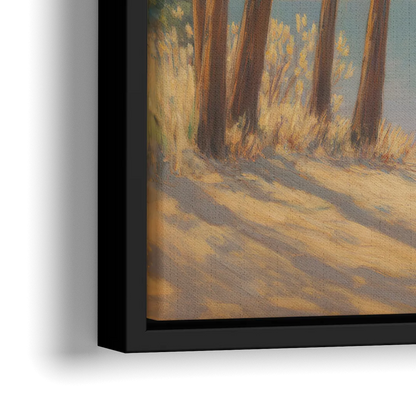 Iconic Big Bear Lake View - Close-Up Black Frame Canvas