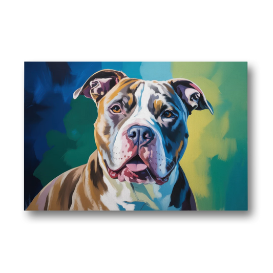 Iconic Pitbull Dog - Canvas Wall Art - Front