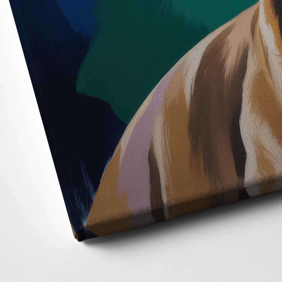 Iconic Pitbull Dog Canvas Close Up