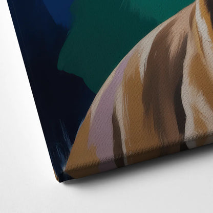 Iconic Pitbull Dog Canvas Close Up