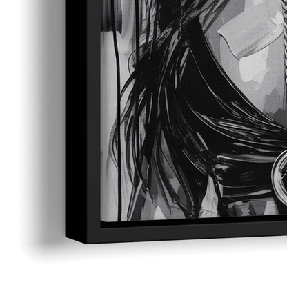 Iconic - Close-Up Black Frame Canvas