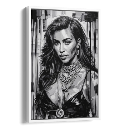 Iconic Side - White Canvas Wall Art