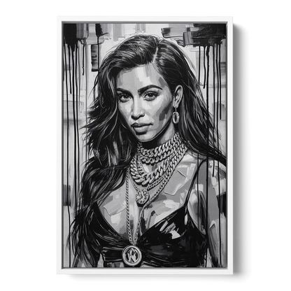 Iconic - White Frame Canvas
