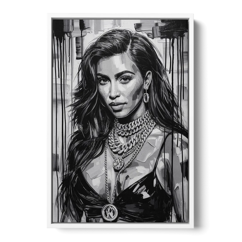 Iconic Front - White Canvas Wall Art