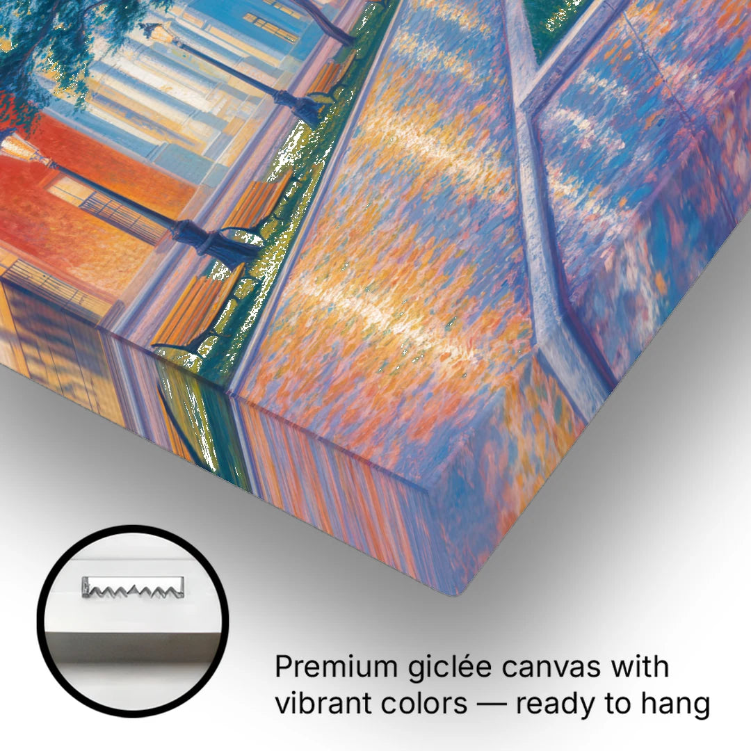 Independencia Park Evening - Canvas Wall Art - Gallery Wrap Corner
