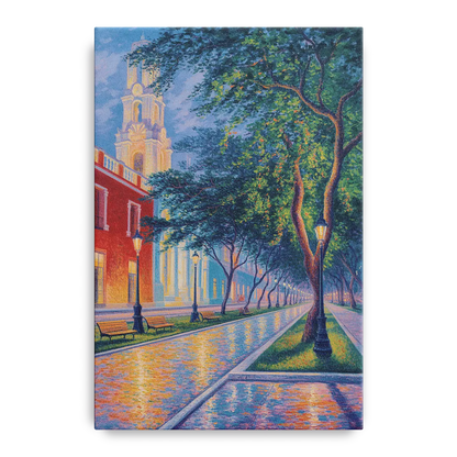 Independencia Park Evening Front - Canvas Wall Art
