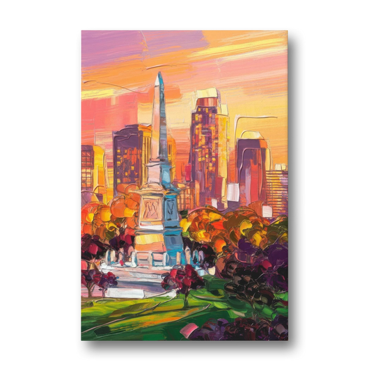 Indianapolis Historic Landmarks - Canvas Wall Art - Front