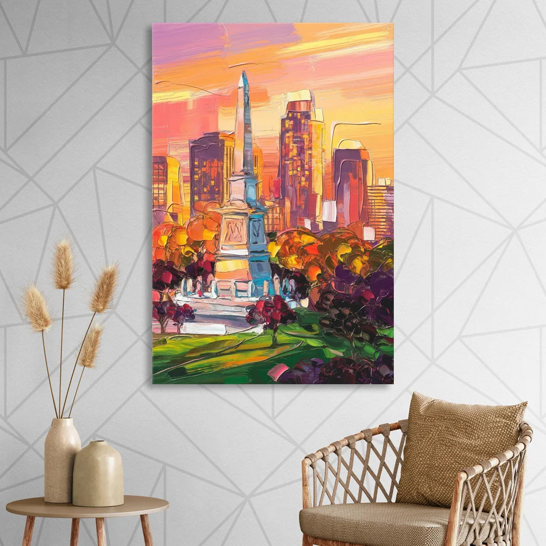 Indianapolis Historic Landmarks Sitting Room - Canvas Wall Art
