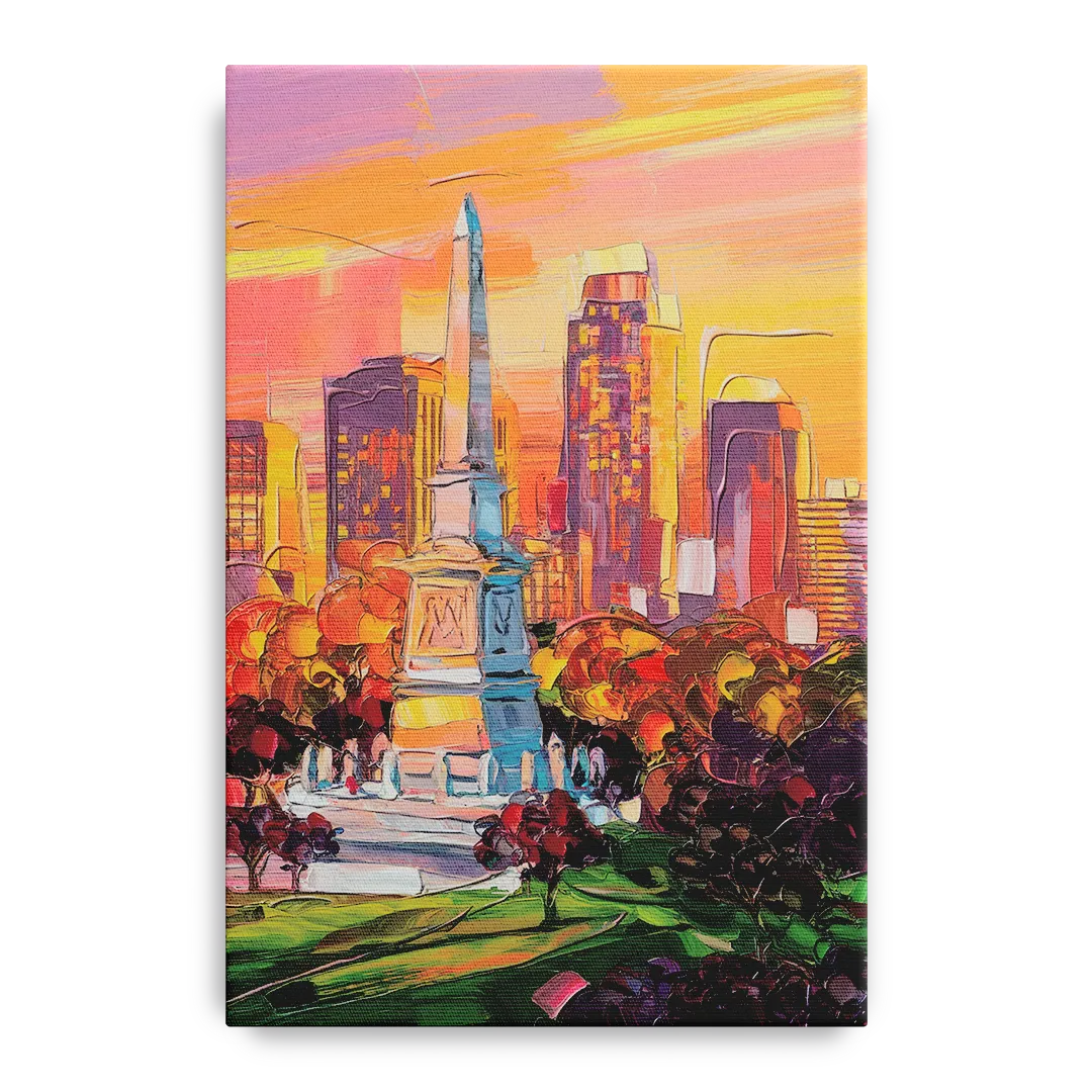 Indianapolis Historic Landmarks Front - Canvas Wall Art