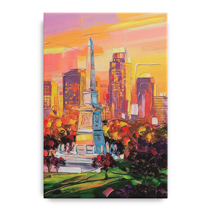 Indianapolis Historic Landmarks Front - Canvas Wall Art