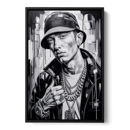 Infinite Bars 2.0 - Black Frame Canvas