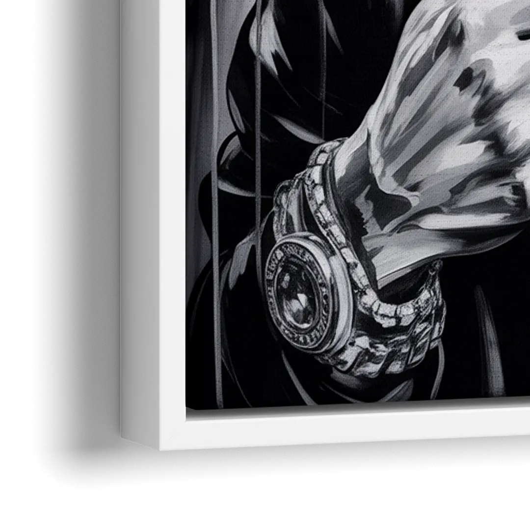 Infinite Bars 2.0 - Close-Up White Frame Canvas