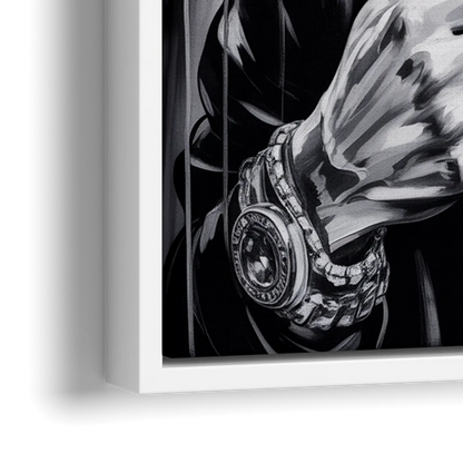 Infinite Bars 2.0 - Close-Up White Frame Canvas
