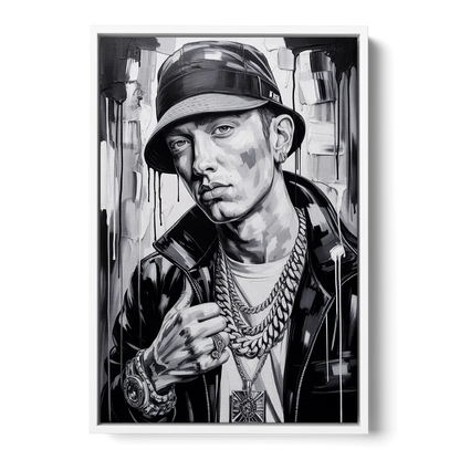 Infinite Bars 2.0 Front - White Canvas Wall Art