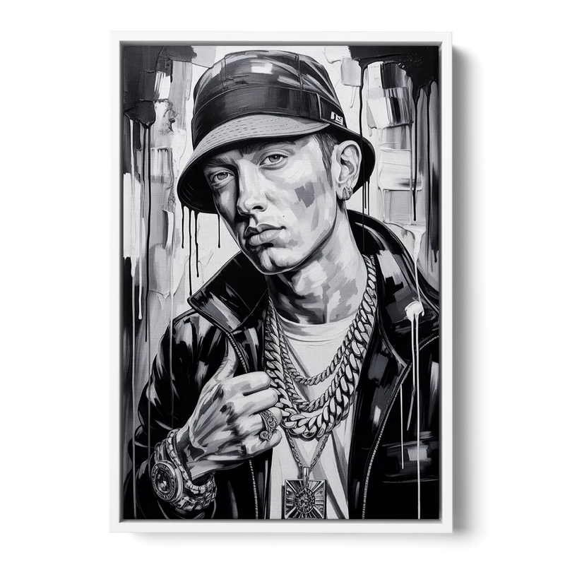 Infinite Bars 2.0 Front - White Canvas Wall Art