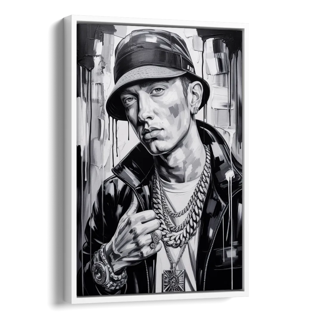 Infinite Bars 2.0 Side - White Canvas Wall Art