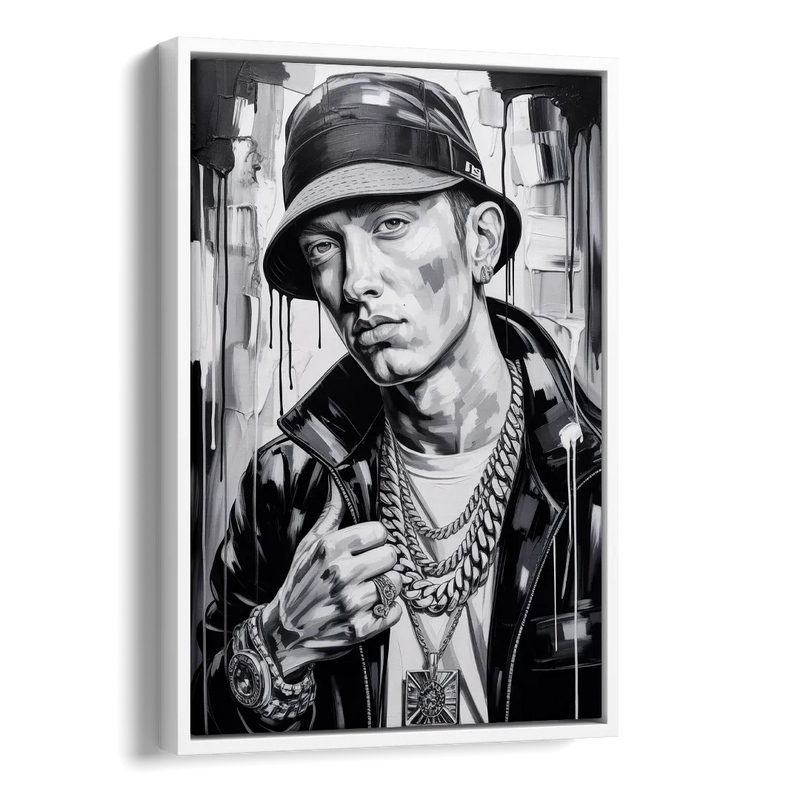 Infinite Bars 2.0 Side - White Canvas Wall Art