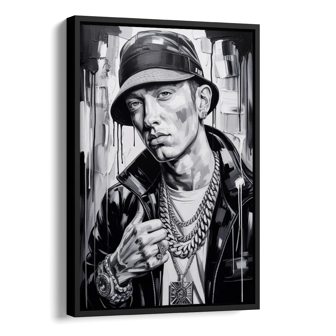 Infinite Bars 2.0 Side - Black Canvas Wall Art