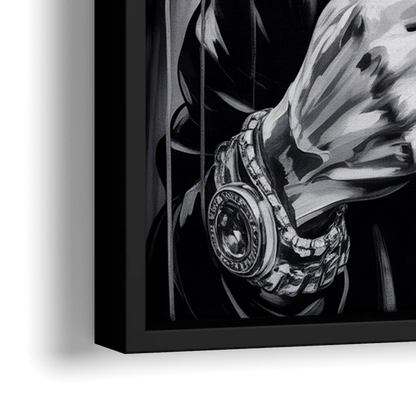 Infinite Bars 2.0 - Close-Up Black Frame Canvas