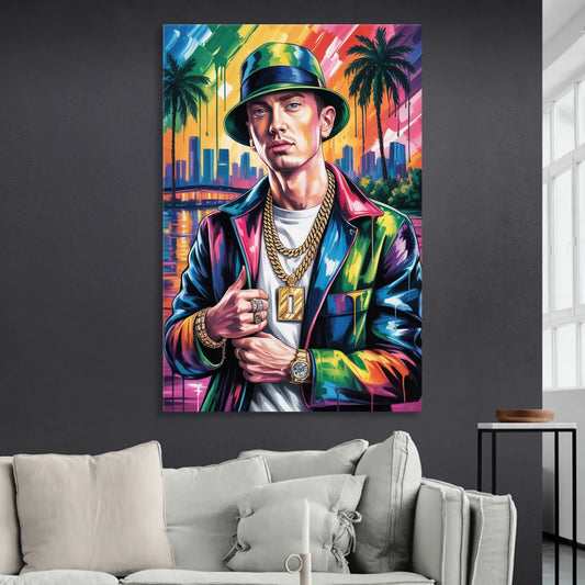 Infinite Bars Living Room - Canvas Wall Art